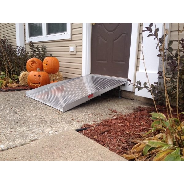 Aluminum Threshold Ramp 36 in wide x 42 in long; 7-9 in Rise